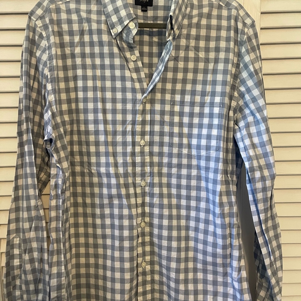 Men's Blue Checkered Shirt